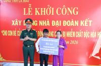 Cà Mau khởi công xây dựng nhà Đại đoàn kết cho con đẻ người hoạt động kháng chiến bị nhiễm chất độc hóa học