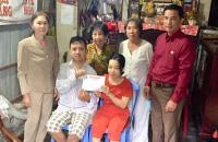 HỘI CHỮ THẬP ĐỎ HUYỆN NĂM CĂN THĂM HỘ GIA ĐÌNH BỊ NHIỄM CHẤT ĐỘC MÀU DA CAM (10/08/2020)