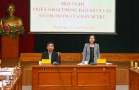 Ban Dân vận Trung ương: Hội nghị triển khai Thông báo Kết luận số 158-TB/TW của Ban Bí thư