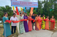 Hội Nạn nhân chất độc da cam huyện Thới Bình khánh thành 2 cây cầu giao thông nông thôn 