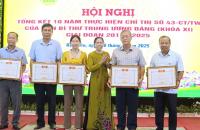 Hiệu quả 10 năm (2015 - 2025) phối hợp hoạt động giữa Hội Nạn nhân chất độc da cam/dioxin tỉnh và Hội Cựu chiến binh tỉnh Cà Mau.