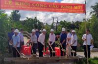 Xã Tân Lộc Bắc: khởi công xây dựng cầu giao thông nông thông