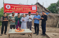 Phú Tân khởi công xây dựng nhà tình thương cho nạn nhân chất độc da cam/dioxin