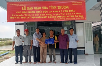 LỄ BÀN GIAO NHÀ TÌNH THƯƠNG CHO NẠN NHÂN CHẤT ĐỘC DA CAM KHÓ KHĂN VỀ NHÀ Ở TRÊN ĐỊA BÀN HUYỆN THỚI BÌNH