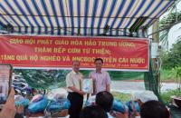 Giáo Hội Phật Giáo Hòa Hảo Trung ương tặng 200 suất quà cho hộ nghèo, hộ cận nghèo và nạn nhân chất độc da cam tại xã Đông Thới 